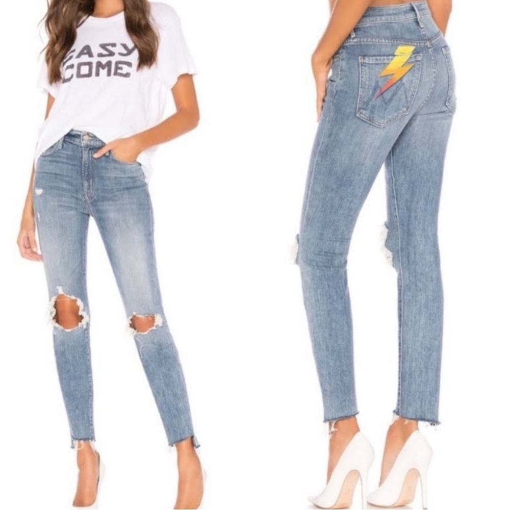 Mother The Stunner Step Fray High Rise Jean